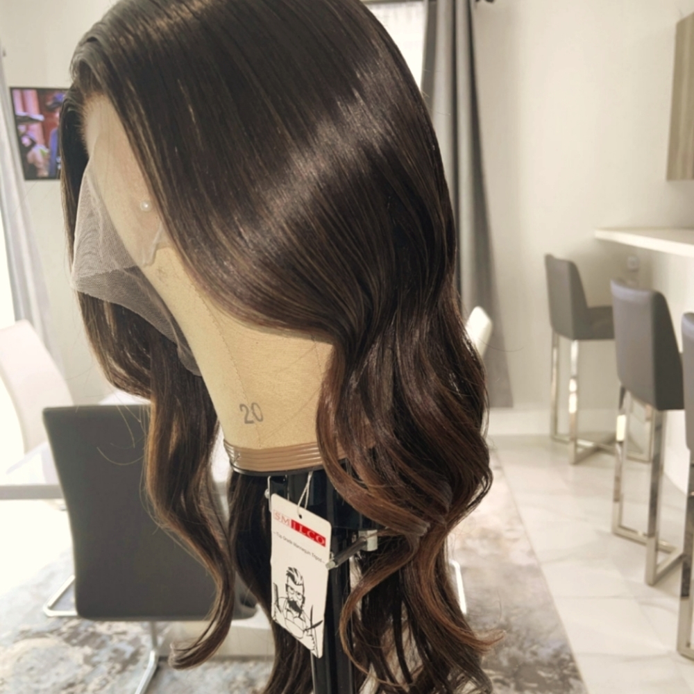 The "Bronde" Unit 18-26" 6x6 Ultra Thin HD Transparent Lace Wig